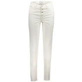 Calvin Klein White Cotton Women Jeans