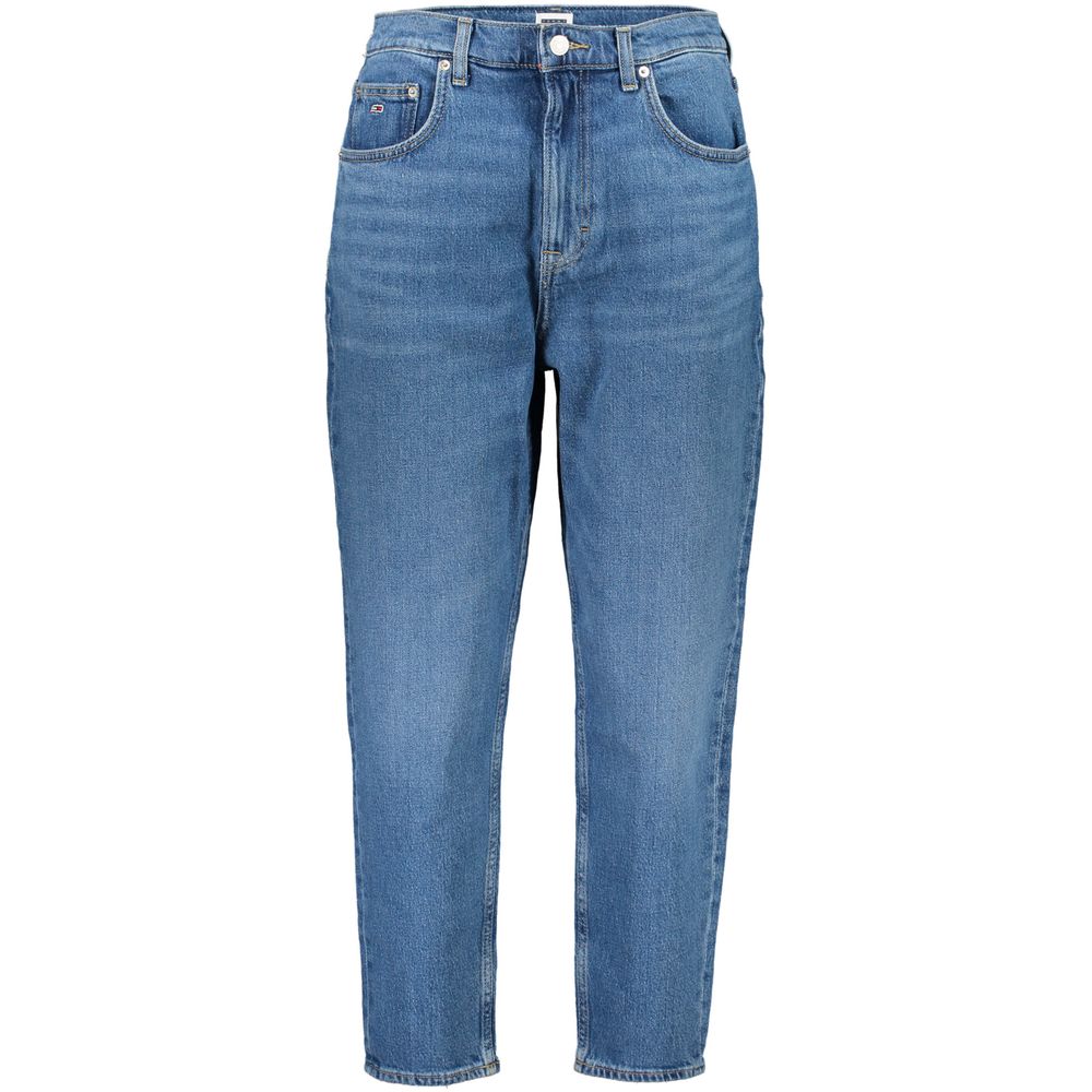 Blå bomullsjeans og -bukser