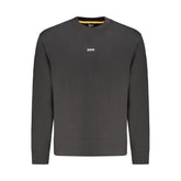 Hugo Boss Black Cotton Men Sweater