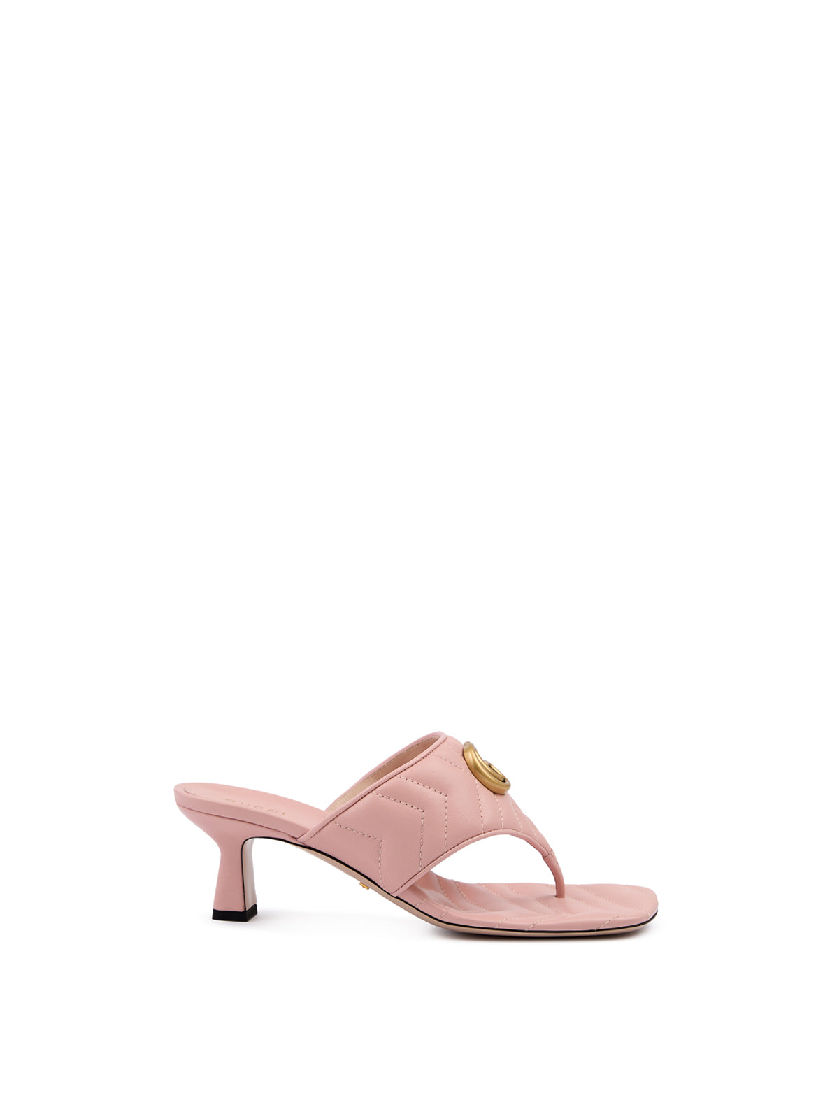 Gucci Mystic Rosa Nappa Charlotte Lädersandaler