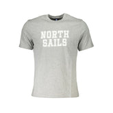 North Sails Grigio Cotton Men T-Shirt