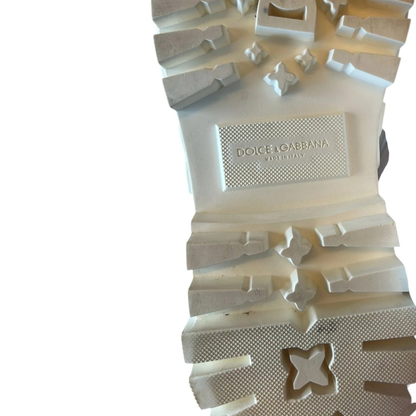 Dolce & Gabbana Vita Läder Gummi Logotyp Ankelstövlar Skor