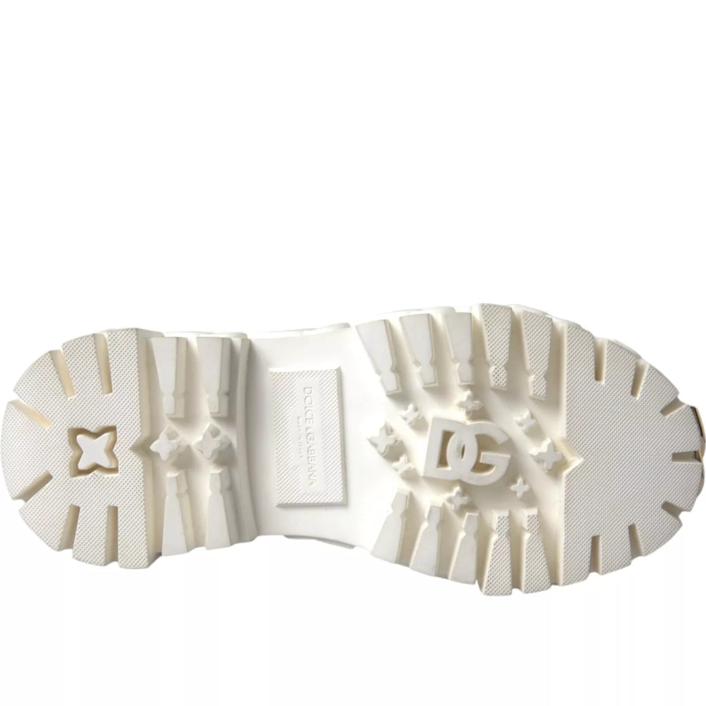 Dolce & Gabbana Vita Läder Gummi Logotyp Ankelstövlar Skor