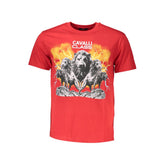 Cavalli Class Red Cotton T-Shirt
