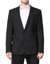 Dolce & Gabbana Dark Gray MARTINI Single Breasted Jacket