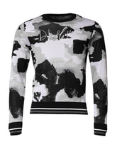 Dolce & Gabbana Multicolor Logo Crew Neck Pullover Sweater