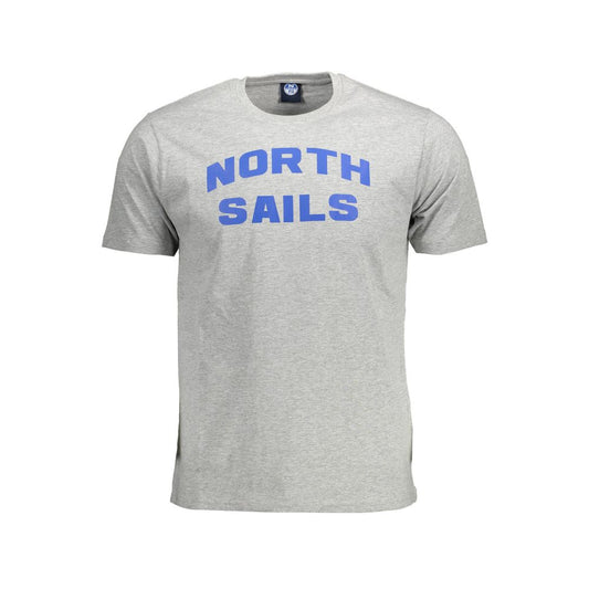 North Sails grå bomulls-T-shirt för män