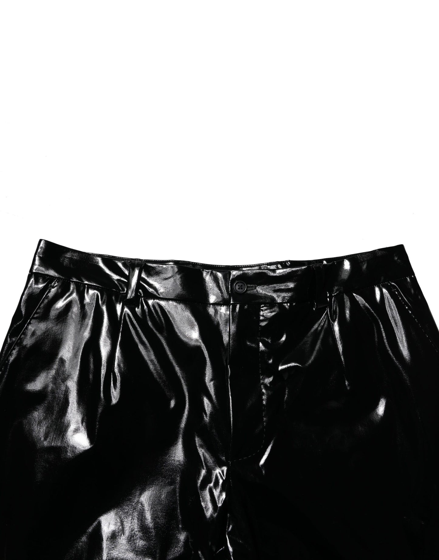 Dolce & Gabbana Svarta Raka Nylonbyxor Herr