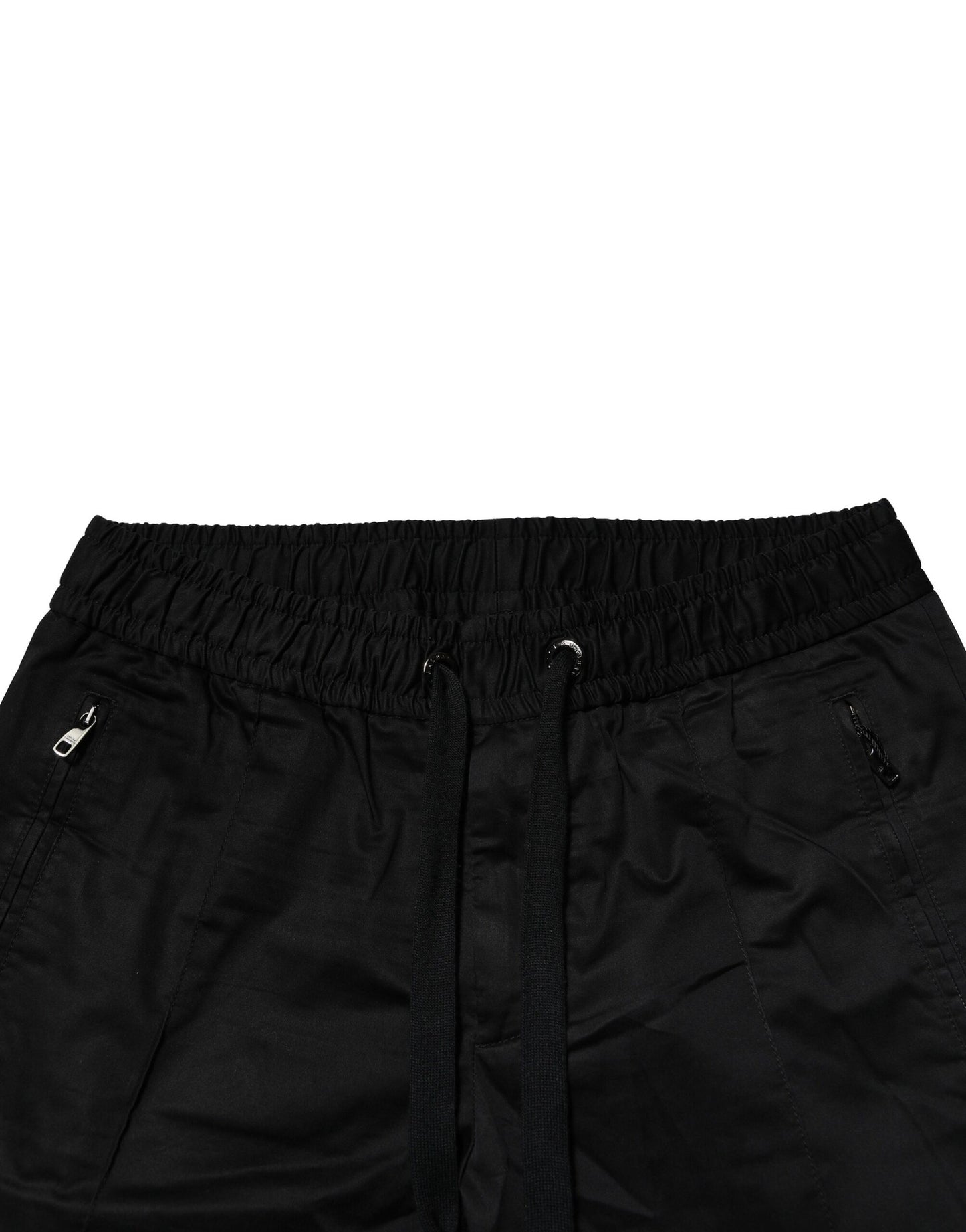Dolce & Gabbana svarta bomullsjoggingbyxor med medelhög midja