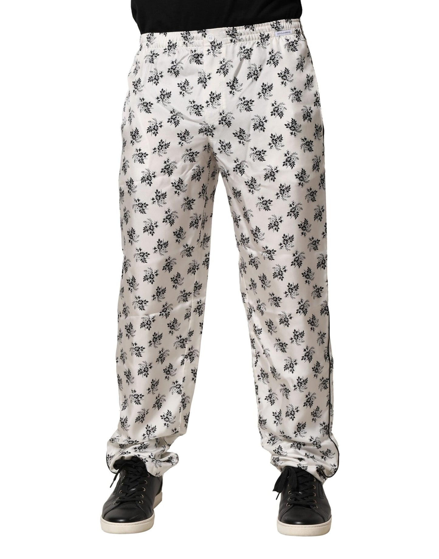 Dolce & Gabbana Vita Blommiga Sidenbyxor Casual Lounge