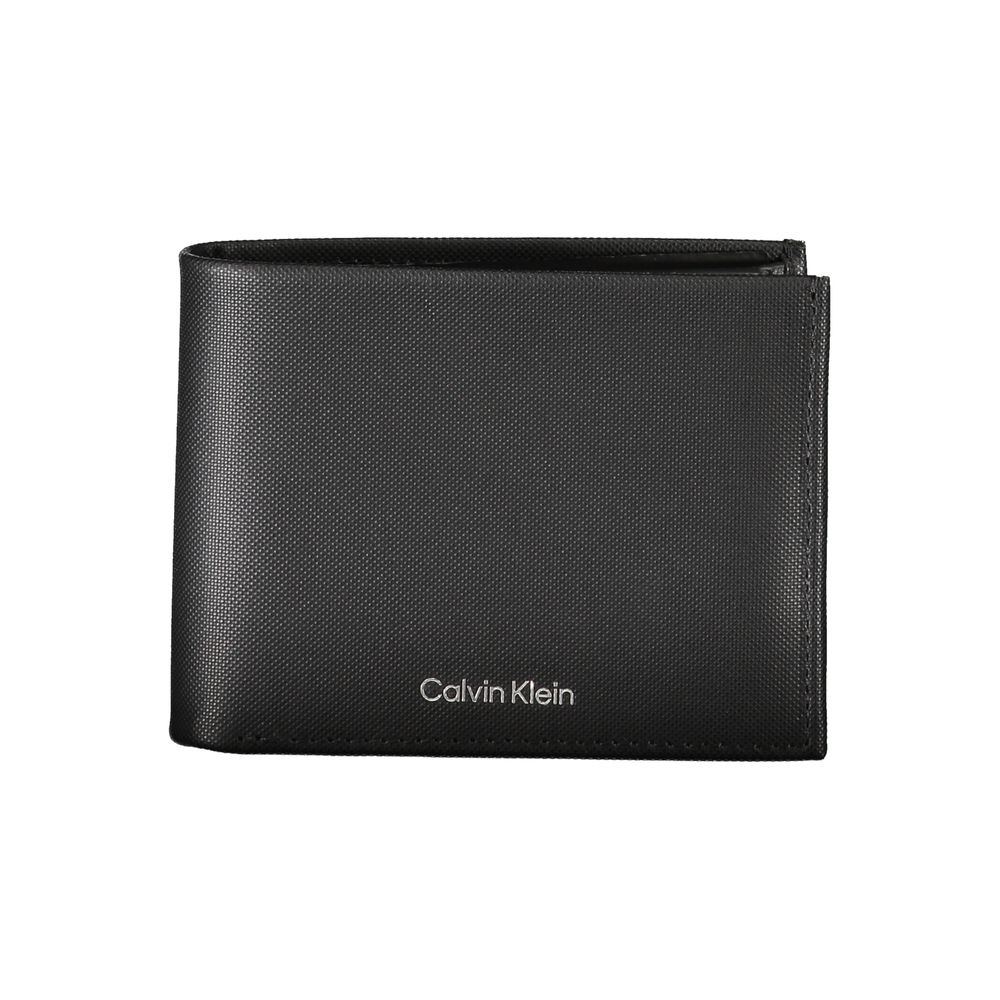 Elegant svart läderplånbok med RFID-blockering