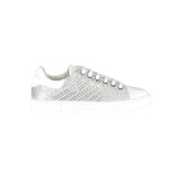 Emporio Armani Silver Leather Women Sneaker