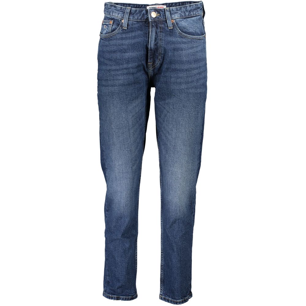 Blå bomullsjeans och byxor
