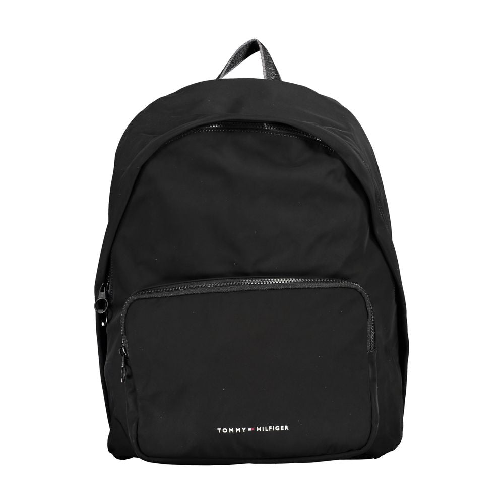 Chic urban svart ryggsäck med laptopfack