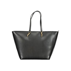 Tommy Hilfiger Black Polyurethane Women Handbag