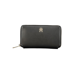 Tommy Hilfiger Black Polyurethane Women Wallet