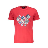 Cavalli Class Red Cotton Men T-Shirt