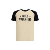 Valentino Cream Cotton T-Shirt