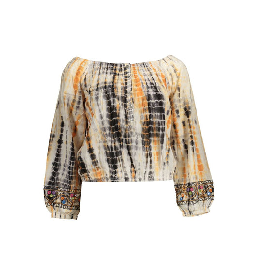 Desigual Beige Bomull T-skjorte for kvinner