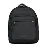 Tommy Hilfiger Black Polyester Men Backpack