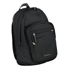 Tommy Hilfiger Black Polyester Men Backpack