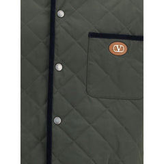 Valentino Green Polyamide Coat