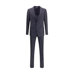 Dolce & Gabbana Black Fleece Wool Two-Piece Suit