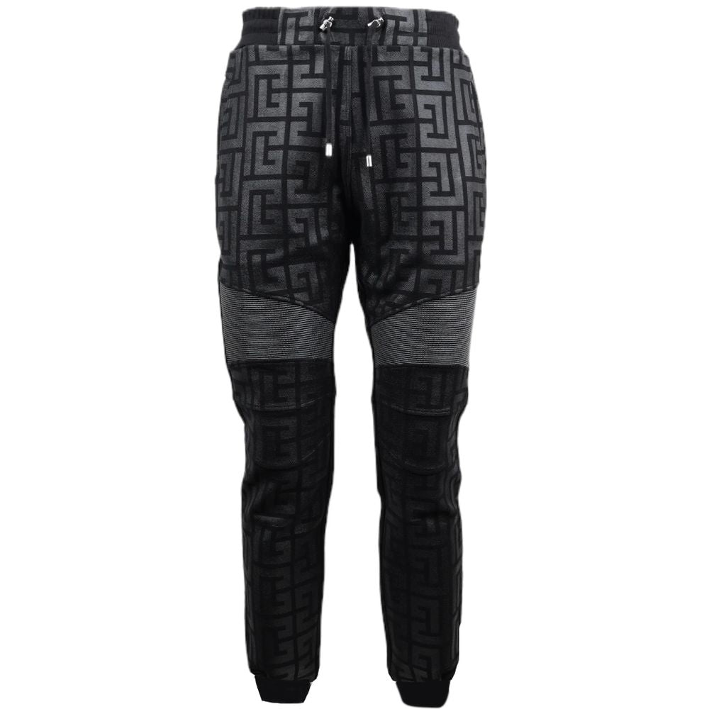 Balmain svarta bomullsbyxor för män