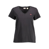 Levi's Black Cotton Women T-Shirt