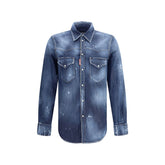 Dsquared² Blue Denim Shirt