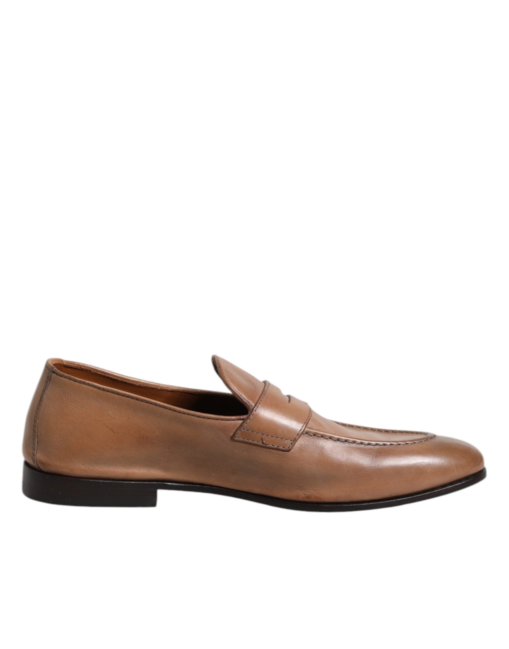 Bruna läderloafers i klänning och formella skor