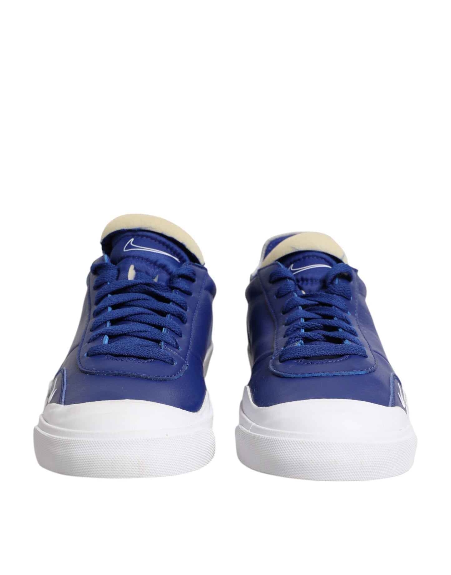 Nike Hvite Blå Lace Up Lave Topp Drop-Type PRM Sneakers Sko