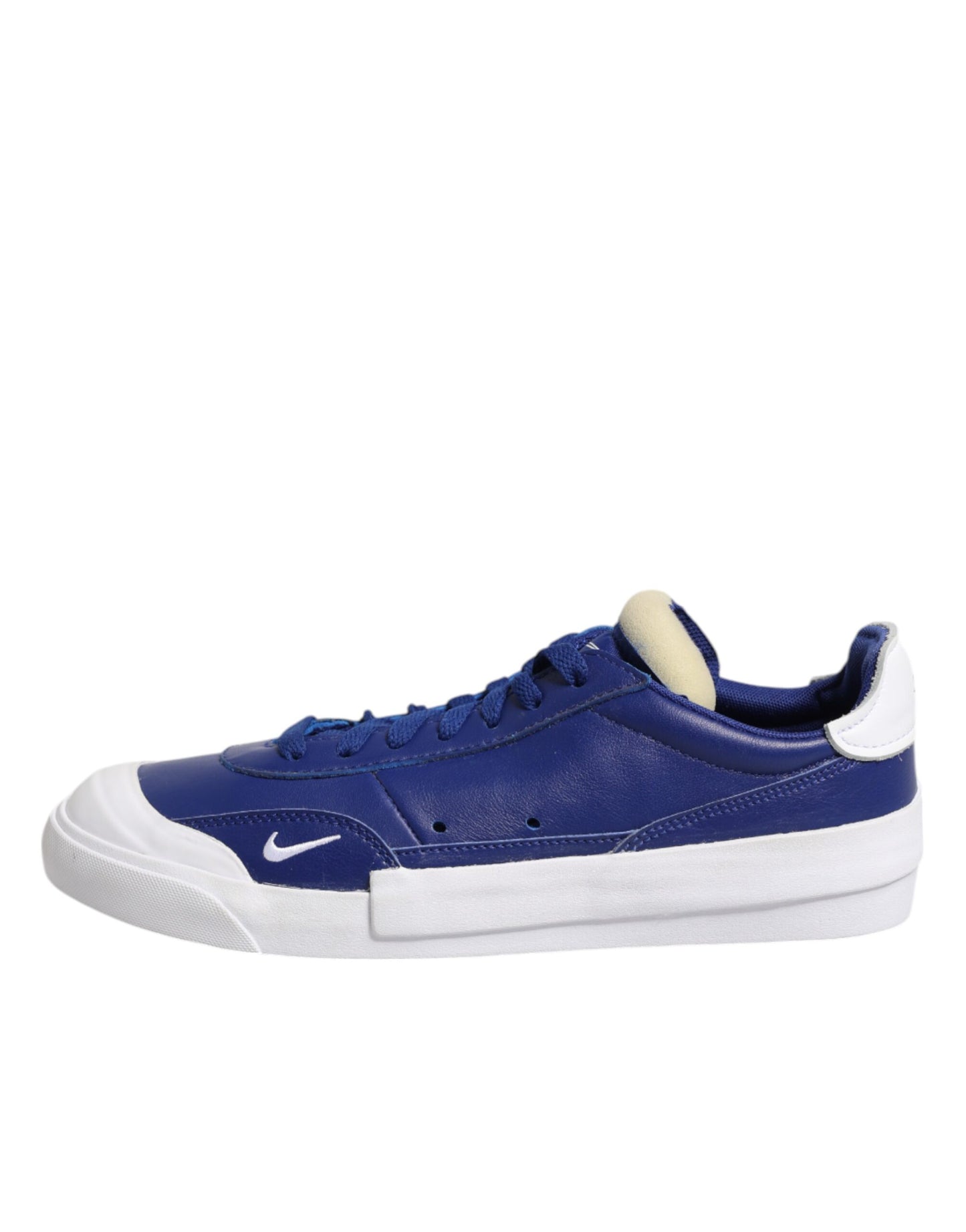 Nike Hvite Blå Lace Up Lave Topp Drop-Type PRM Sneakers Sko