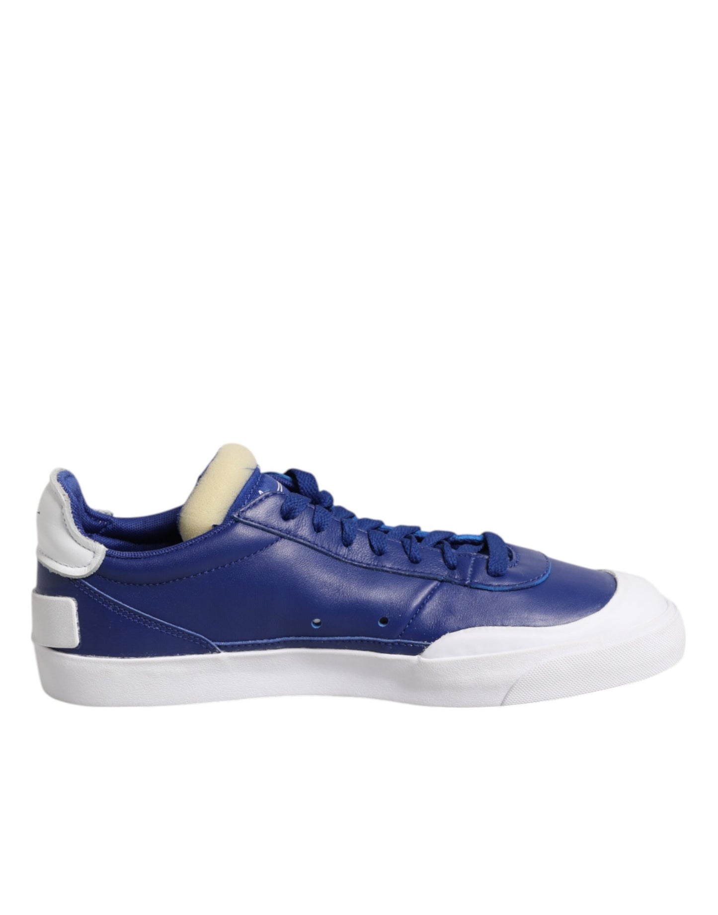 Nike Hvite Blå Lace Up Lave Topp Drop-Type PRM Sneakers Sko