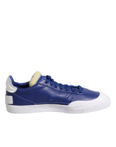 Nike White Blue Lace Up Low Top Drop-Type PRM Sneakers Shoes