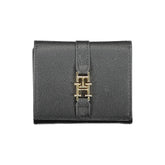 Tommy Hilfiger Black Polyurethane Women Wallet