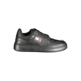 Tommy Hilfiger Black Leather Women Sneaker