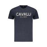 Cavalli Class Blue Cotton Men T-Shirt