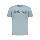 Timberland Light Blue Organic Cotton Men T-Shirt