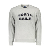 North Sails Gray Cotton Men Sweater