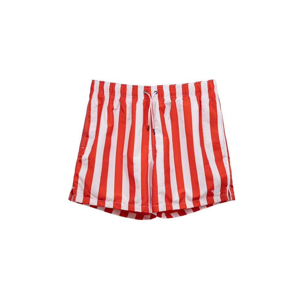 Röda badshorts i polyester