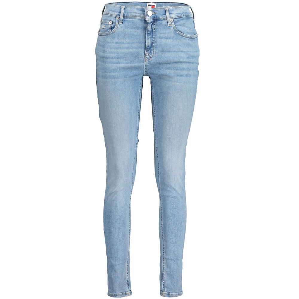 Blå bomullsjeans til dame