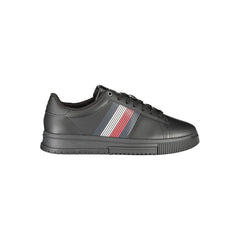 Tommy Hilfiger Black Polyurethane Men Sneaker