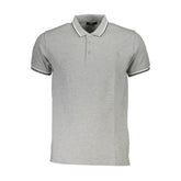 Cavalli Class Brown Cotton Men Polo Shirt