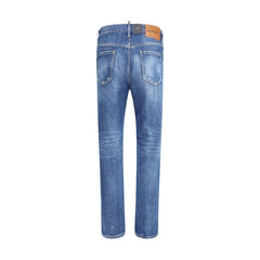 Dsquared² Blue Cotton Skinny Jeans