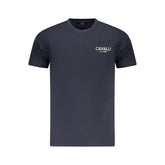 Cavalli Class Blue Cotton Men T-Shirt