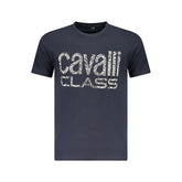 Cavalli Class Blue Cotton Men T-Shirt