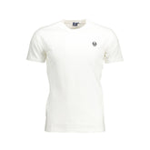 Sergio Tacchini White Cotton Men T-Shirt