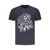 Cavalli Class Blue Cotton Men T-Shirt