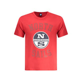 North Sails Red Cotton Men T-Shirt